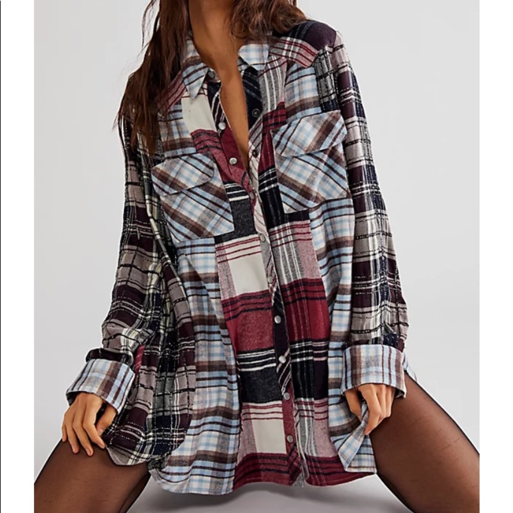NWOT Free People Robe Chemise Penny